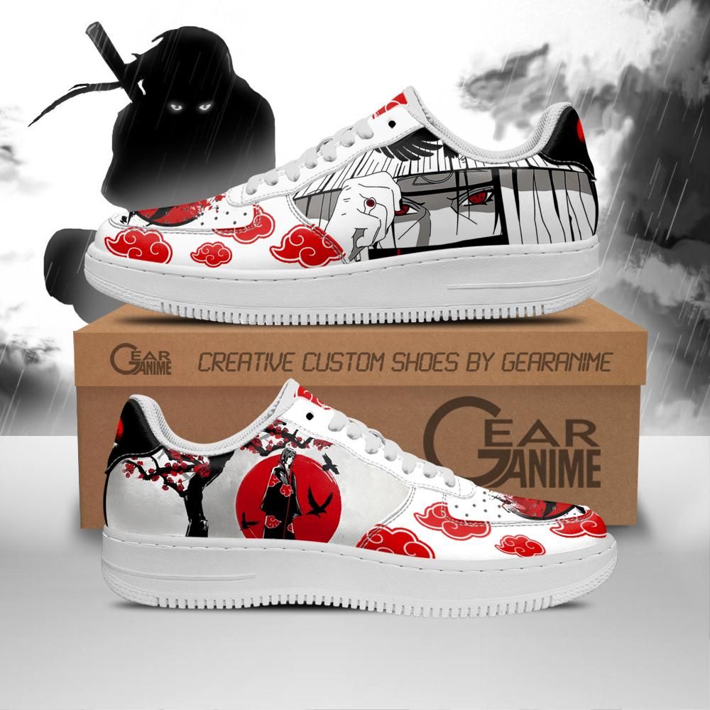 Akatsuki Itachi Air Sneakers Custom Japan Style Anime Shoes Unisex Men Women