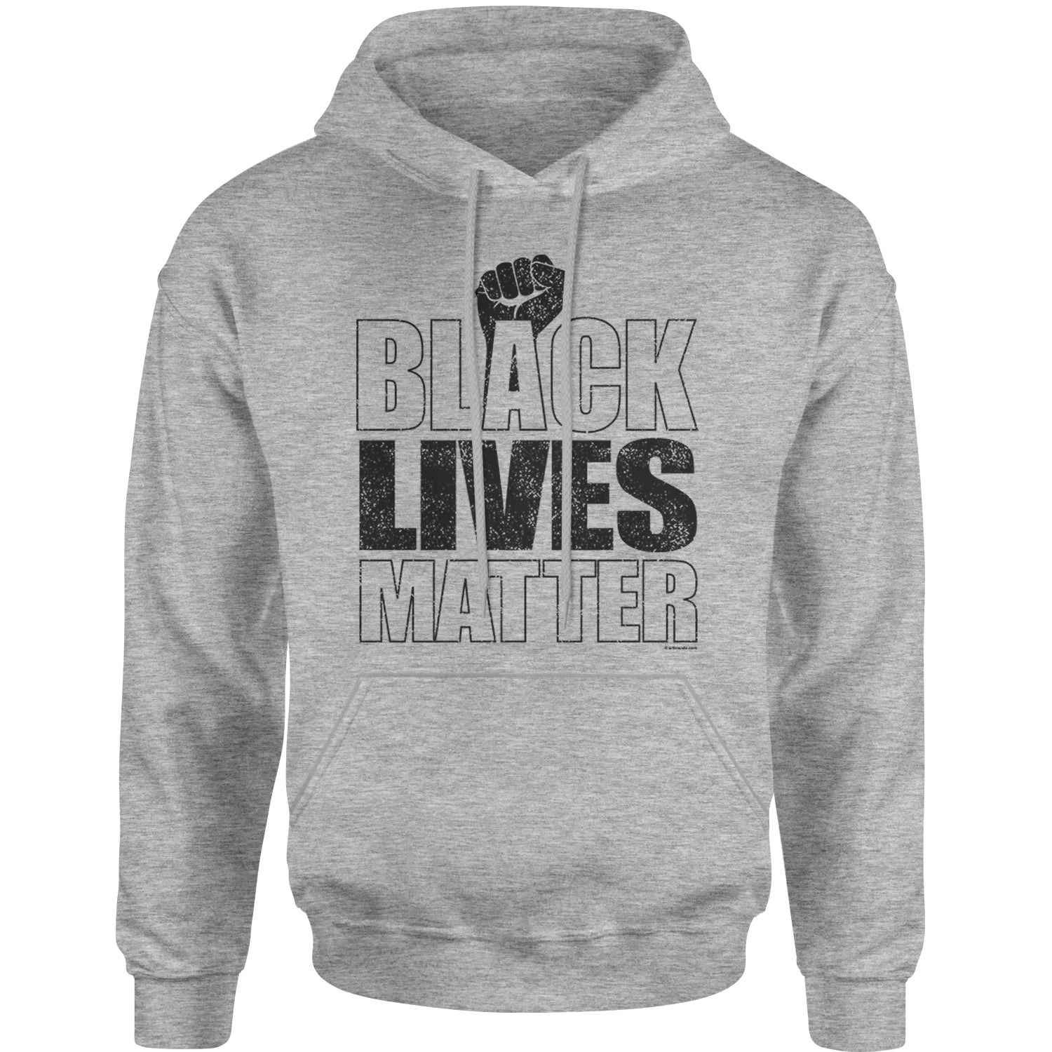 Black Lives Matter – Raised Fist Adult Hoodie Sweatshirt