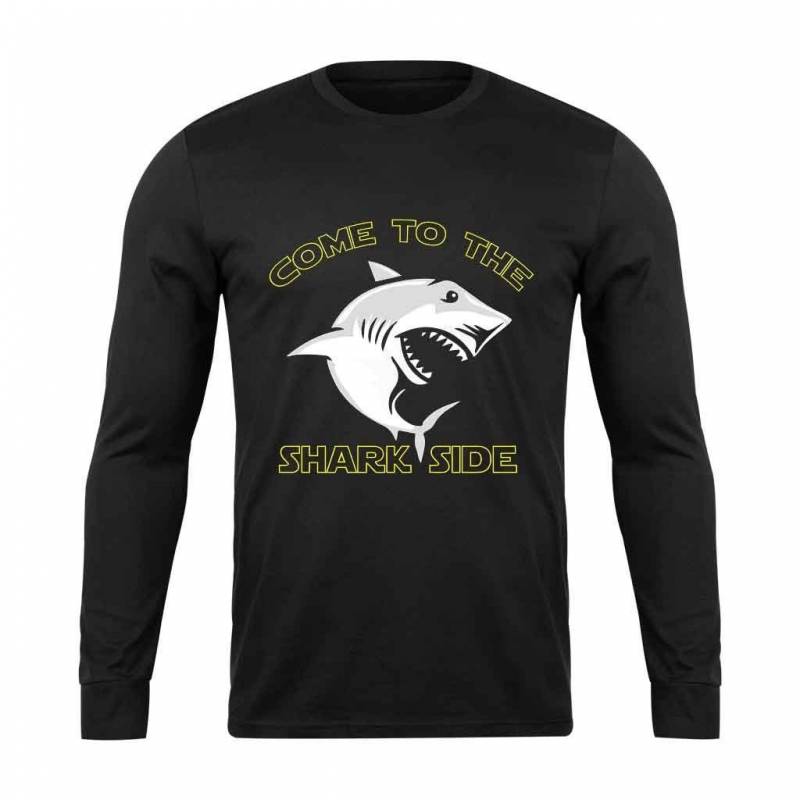 Come To The Shark Side Shark Funny Long Sleeve T-Shirt