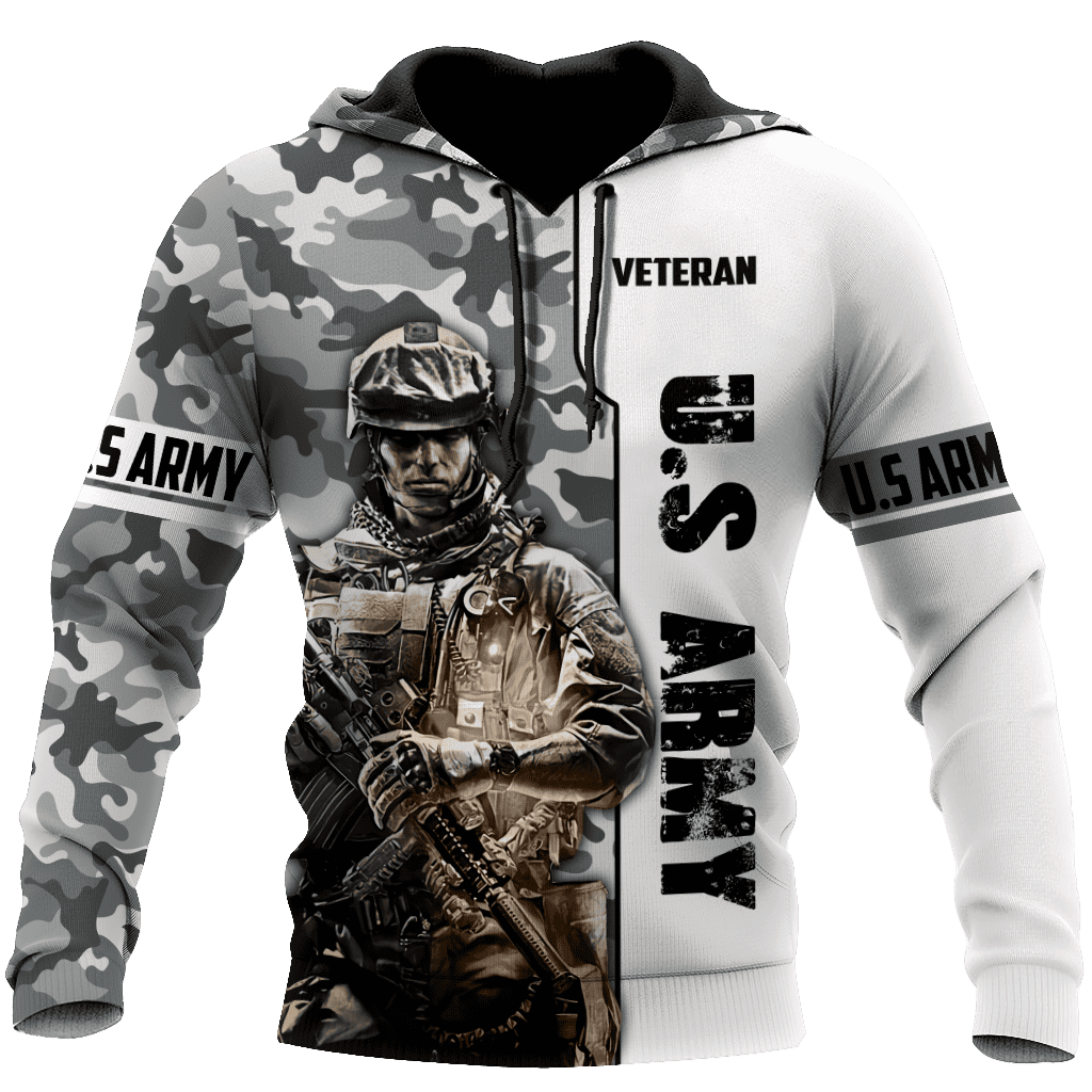 US Army Veteran 3D All Over Printed Hoodie HHT24052104