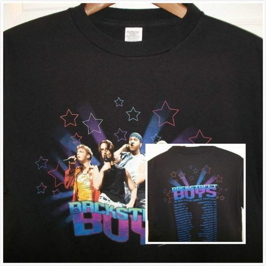 Backstreet Boys Black & Blue World Tour Concert Album T-shirt