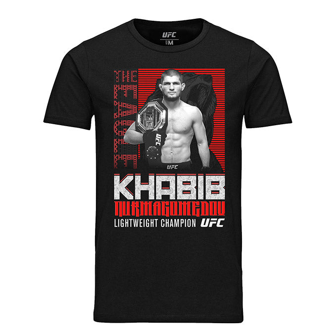 Men’s UFC Khabib “The Eagle” Nurmagomedov Russian Bear T-Shirt – Black