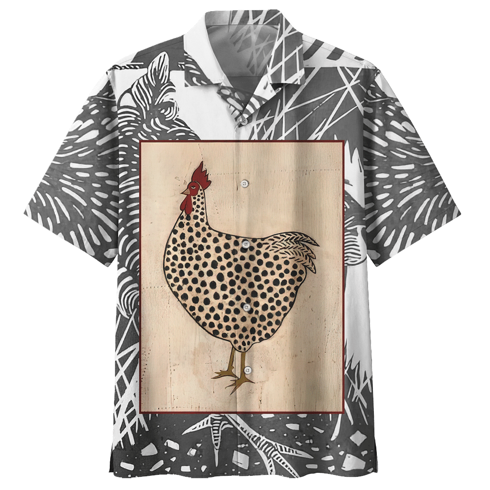 Chicken Gray Unique Design Unisex Hawaii Lover Hawaii Shirt For Men Women Ha68671