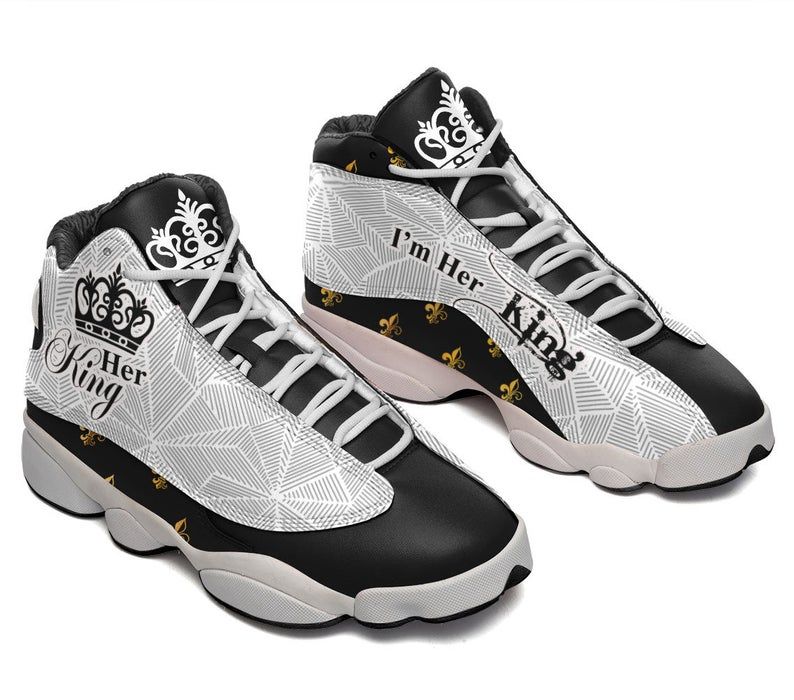 King I’m Her King Air JD 13 Sneakers Shoes, Gift for Mom, Gift for Dad, Birthday Gift, JD Sneakers, Air Sport, JD Shoes, Gift For Adults Men Women