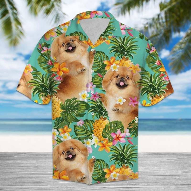 Artsyhomes Tropical Pineapple Pekingese Hawaiian Ha92542