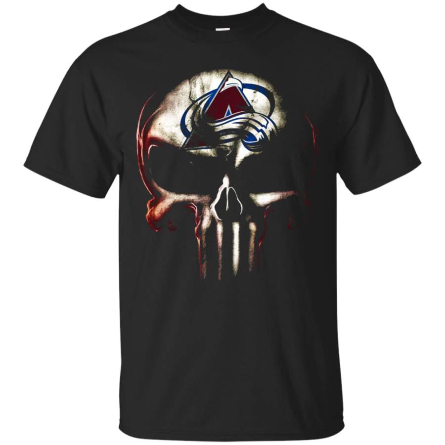 AGR Colorado Avalanche The Punisher Mashup Ice Hockey T-Shirt