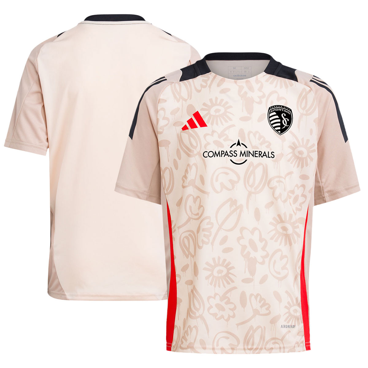 Sporting Kansas City Youth 2024 One Planet Pre-Match Top – Brown