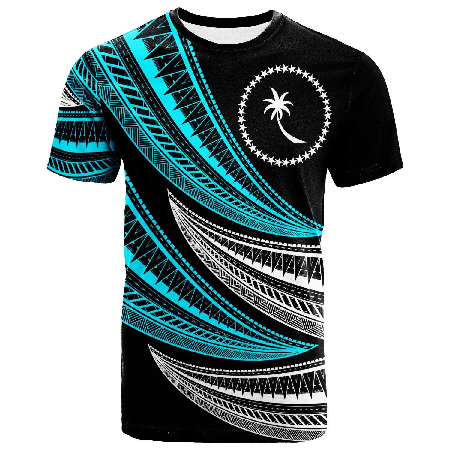 Chuuk Custom Personalised T-Shirt – Wave Pattern Alternating – BN20