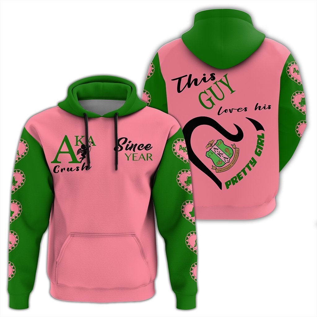 (Custom) Alpha Kappa Alpha Valentine Crush Pullover Hoodie