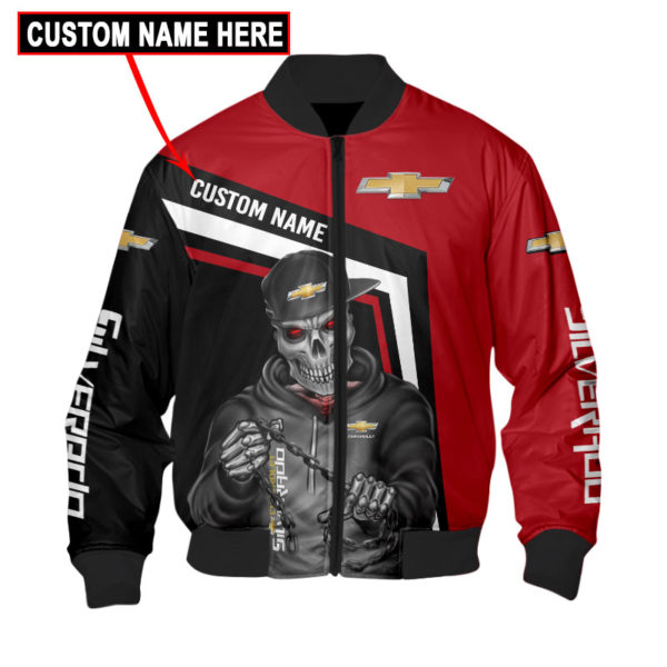 Custom Name Bomber Jacket Chevrolet, Chevrolet 3D Spring Autumn, Mens Casual Jacket Fh64