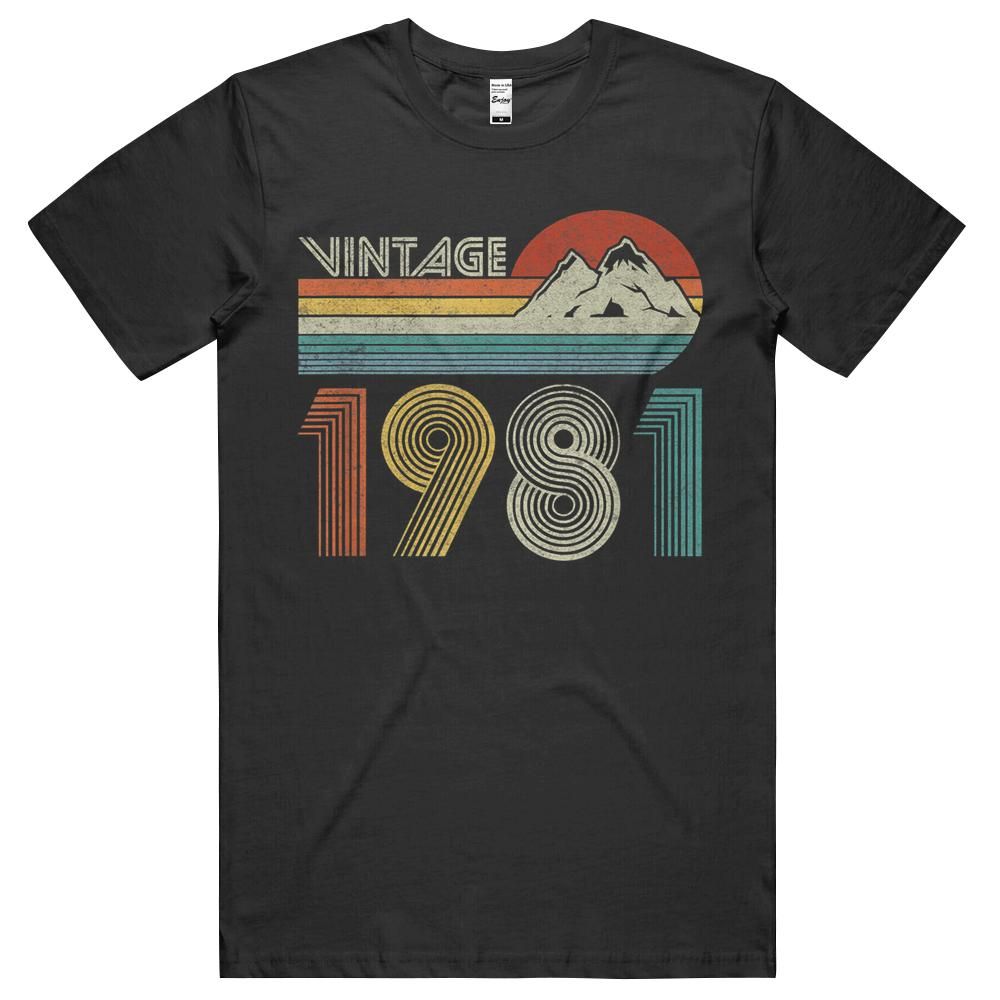 40th Birthday Vintage 1981 40 Years Old Retro Men Women Unisex Shirt