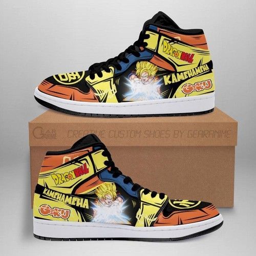 Goku Super Saiyan Jordan Sneakers Dragon Ball Anime Shoes Fan Mn05