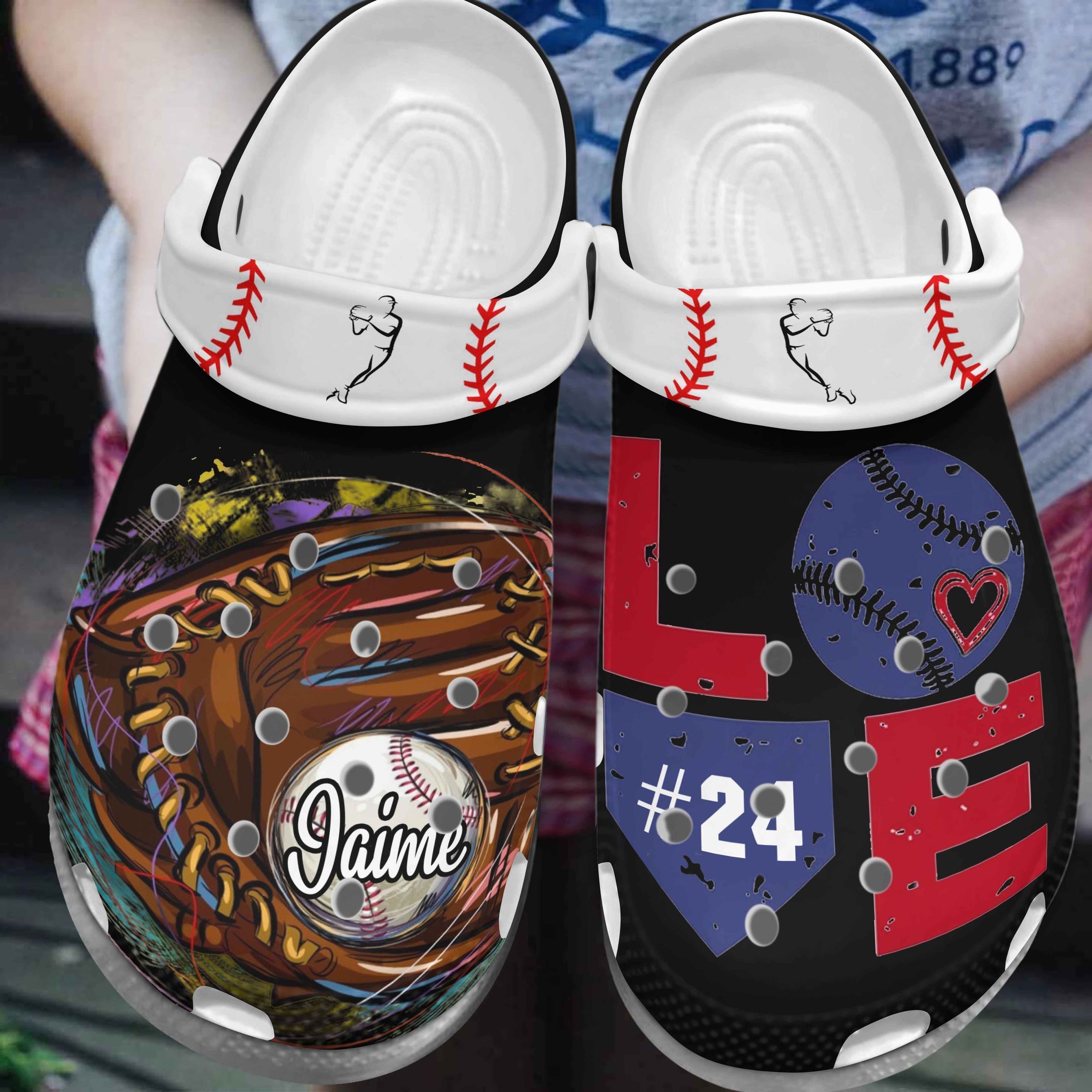 Baseball Clog Whitesole Glove  Ball Clogs Clogband Clog