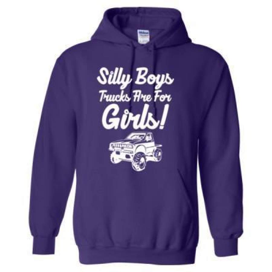 AGR Silly Boys Trucks Are For Girls – Heavy Blend™ Hooded Sweatshirt