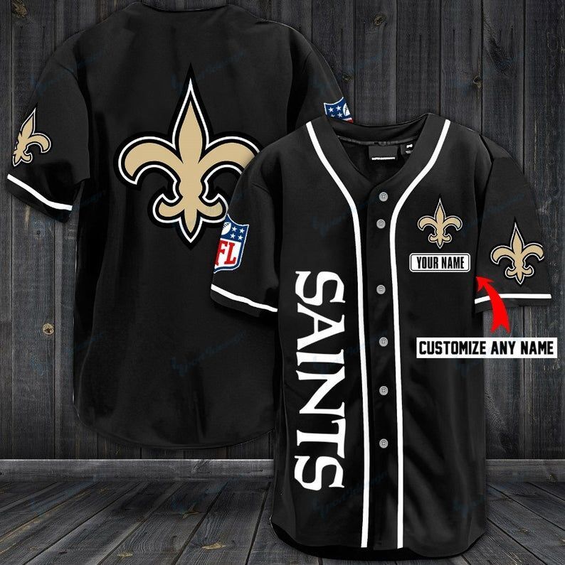 New Orleans Saints Personalized Baseball Jersey Shirt 33