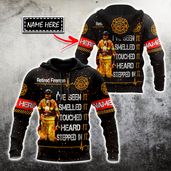 Customize Name Retired Firefighter Hoodie For Men And Women Tna19032102
