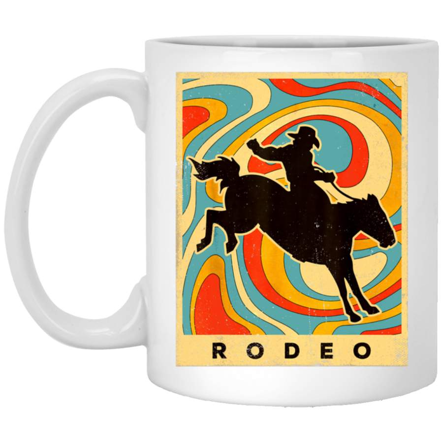 Vintage Rodeo Sport Retro Poster Gift 11oz  Mug