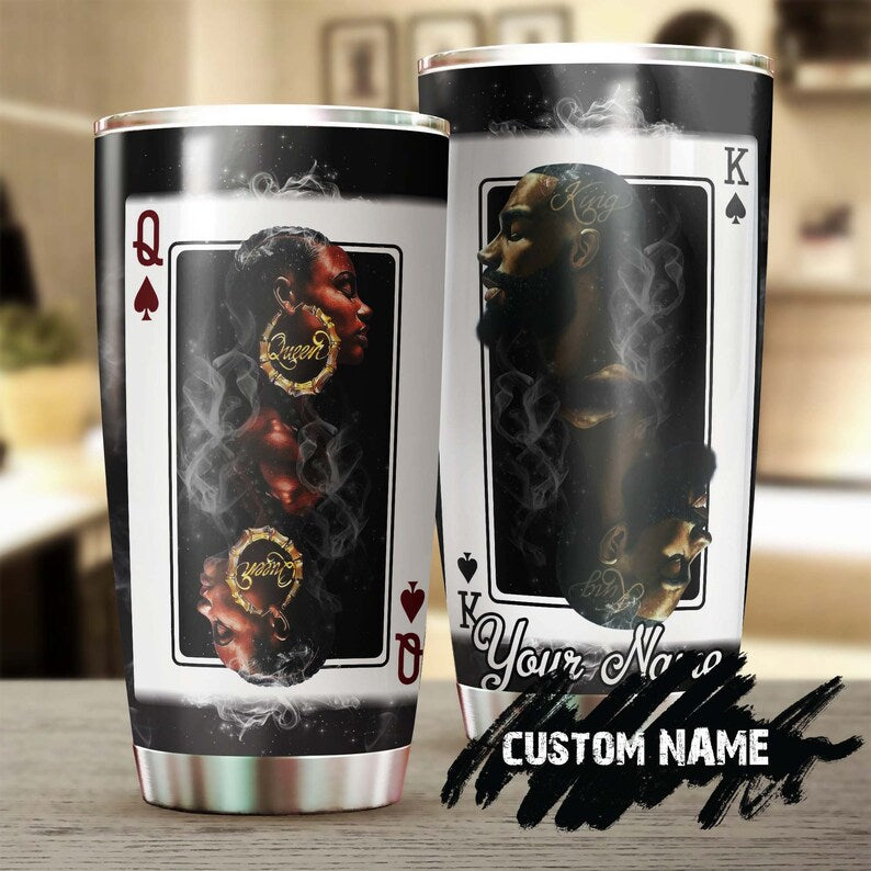 African King And African Queen Personalized Tumbler-African Tumbler -Birthday Gift Christmas Gift For African Friend