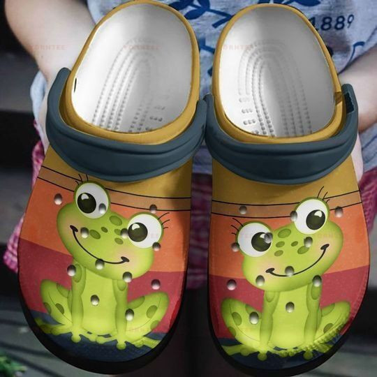 Frog Colors Gift For Lover Rubber clog Shoes Comfy Footwear 2