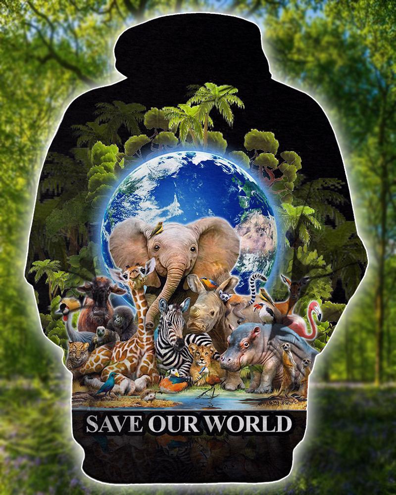 Save Animals The World 3D All Over Print | Unisex | Adult | Ho1222