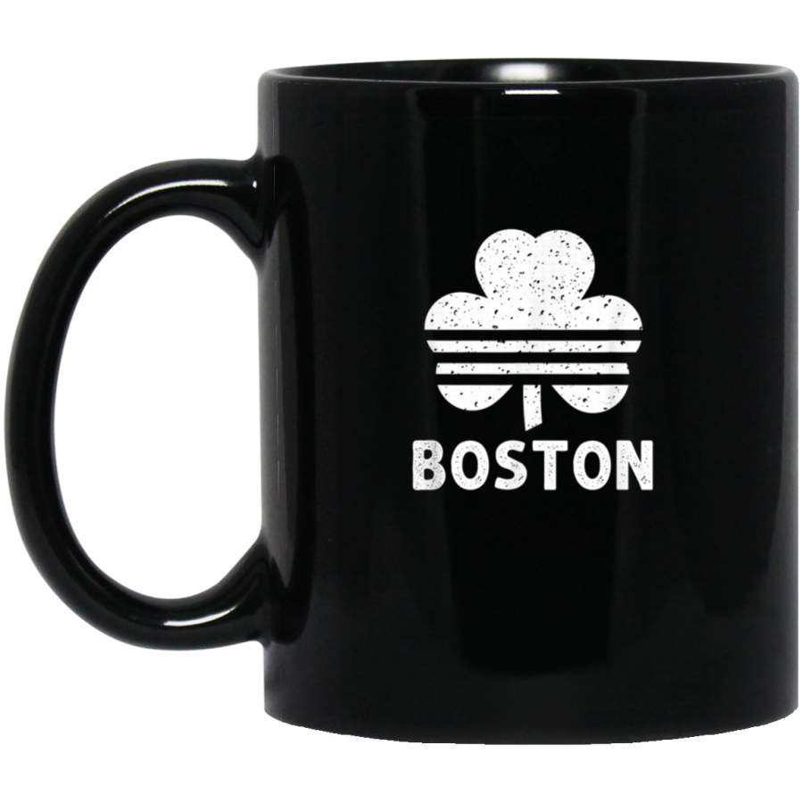 Irish Retro Shamrock Vintage Boston Fan Apparel Three Clover Mug