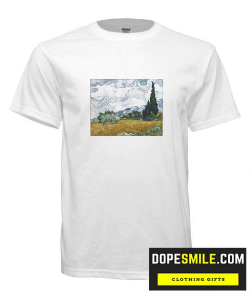 Vincent van Gogh Wheat Field with Cypresses cool T Shirt