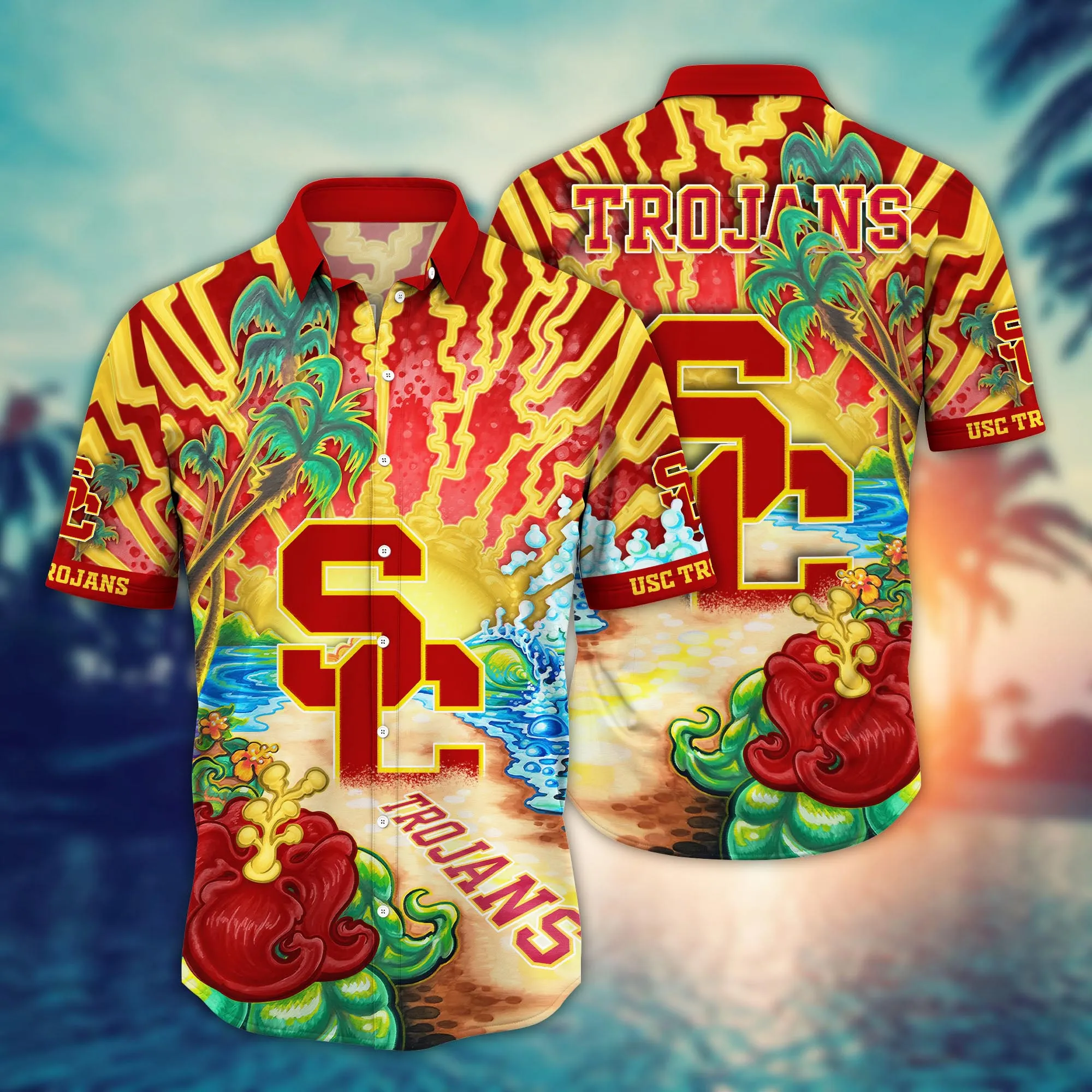 Usc Trojans NCCA Hawaiian Shirt Swimsuitstime Aloha Shirt