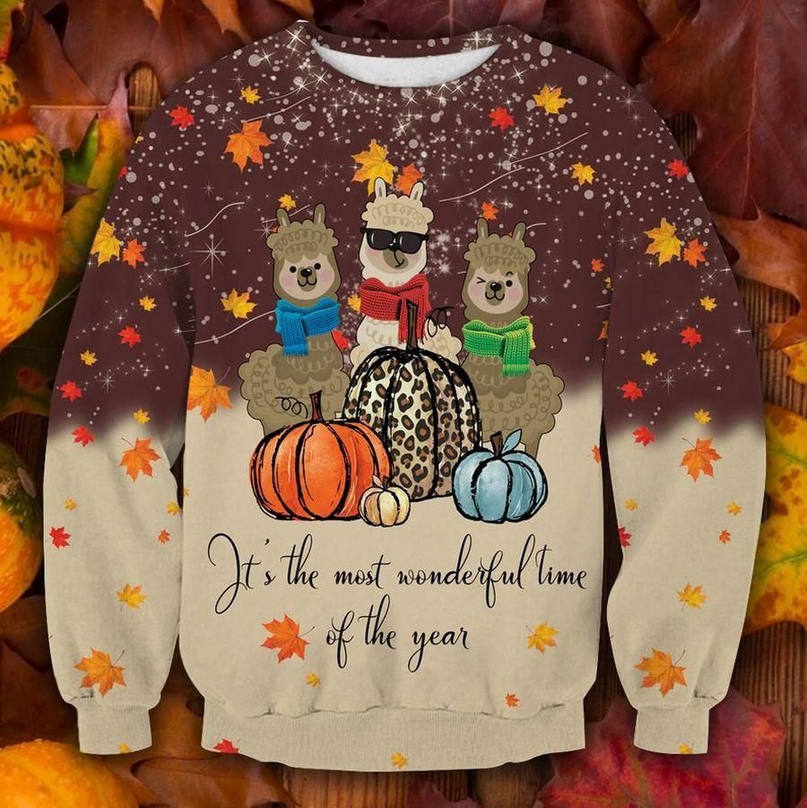 ALPACA THANKSGIVING CHRISTMAS UGLY SWEATER TN161220