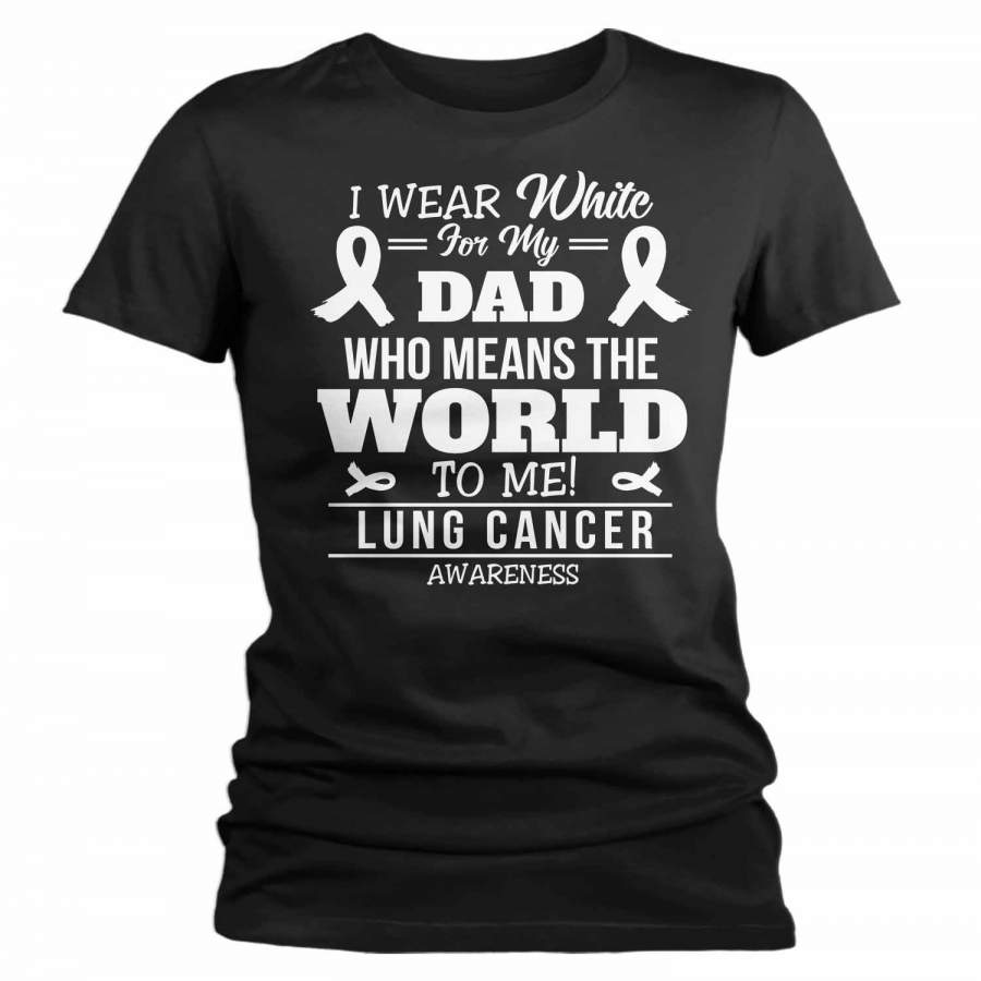 Wearzone Style Women'S Personalized Lung Cancer T Shirt White Ribbon Shirts Custom Shirts Wear White Shirt Custom Shirt