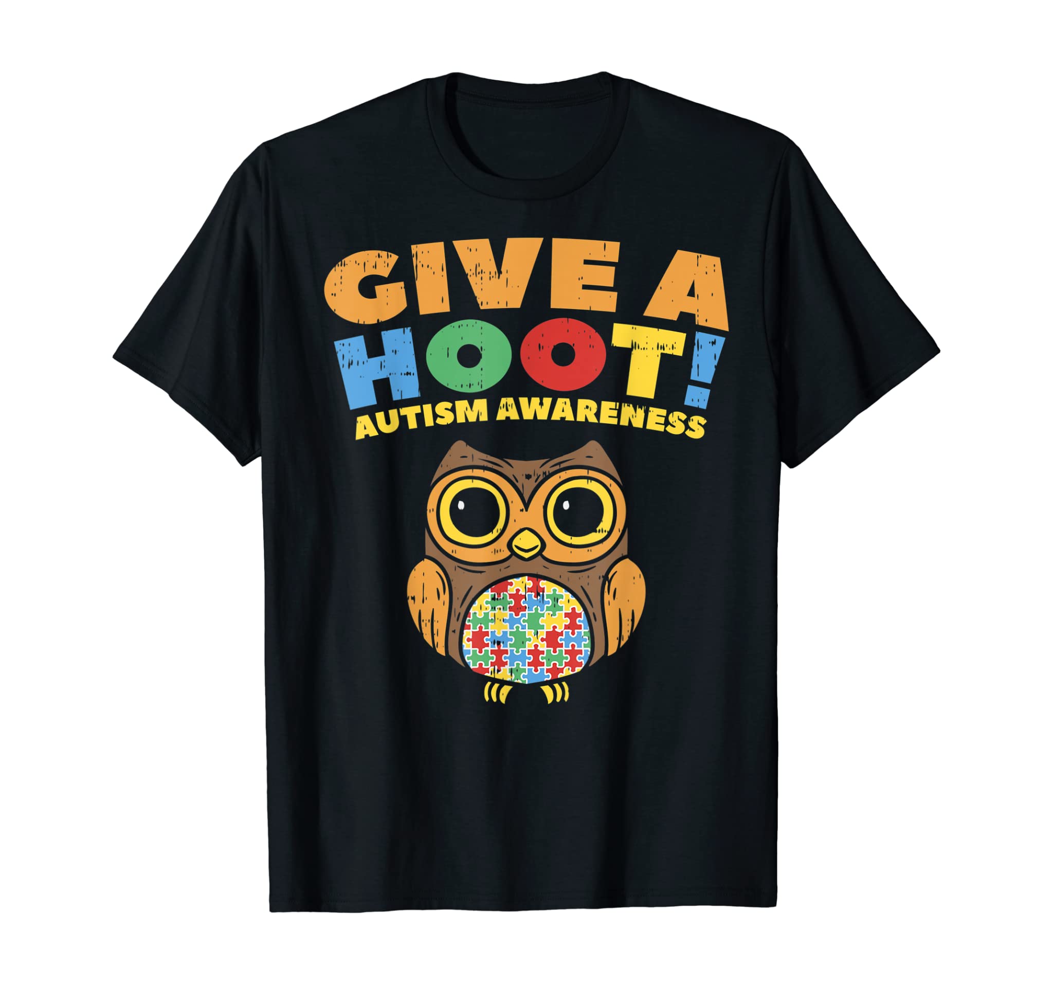 Give A Hoot Autism Awareness Shirt Owl Bird Lover Autistic