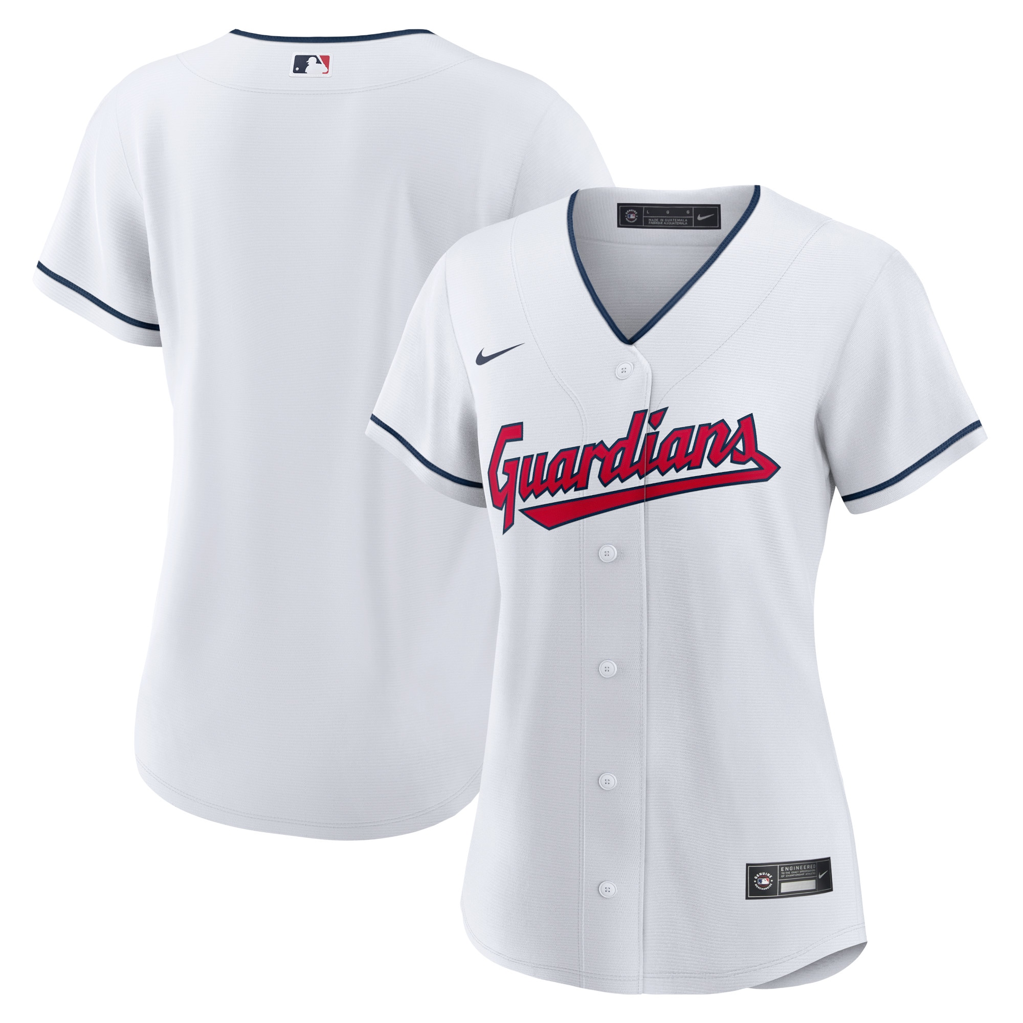 Women’s Cleveland Guardians White Home Blank Jersey