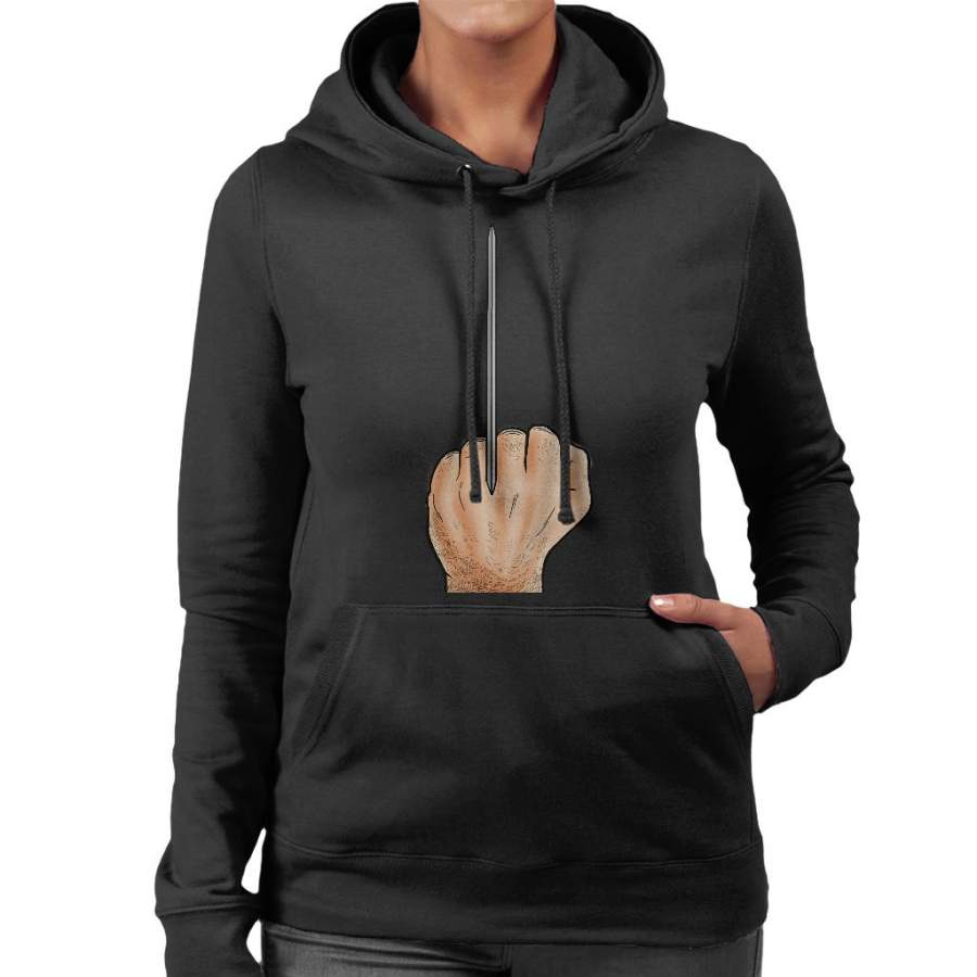 Wolverine Giving The Finger X Men Women’s Hooded Sweatshirt