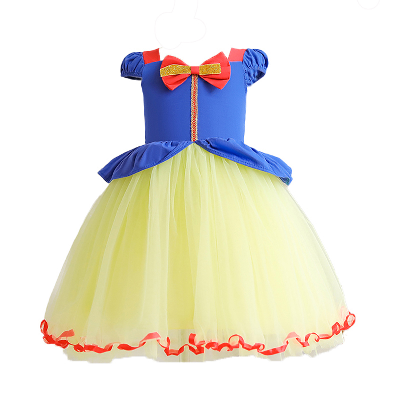 Snow White Dress Princess Cosplay Costume Girls Birthday Masquerade Dress For Kids Formal Party Dress Children Carnival Vestido alx