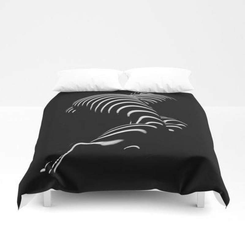 0774-AR BBW Sensual Legs Hips And Ass Of A Large Woman Big Beautiful Art Nude Black And White Duvet Cover Bedding Set