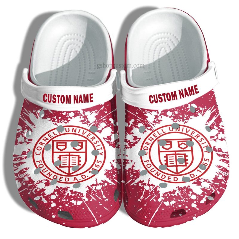 Cornell University Croc Shoes Customize- University Graduation Gifts Shoes Admission Gift