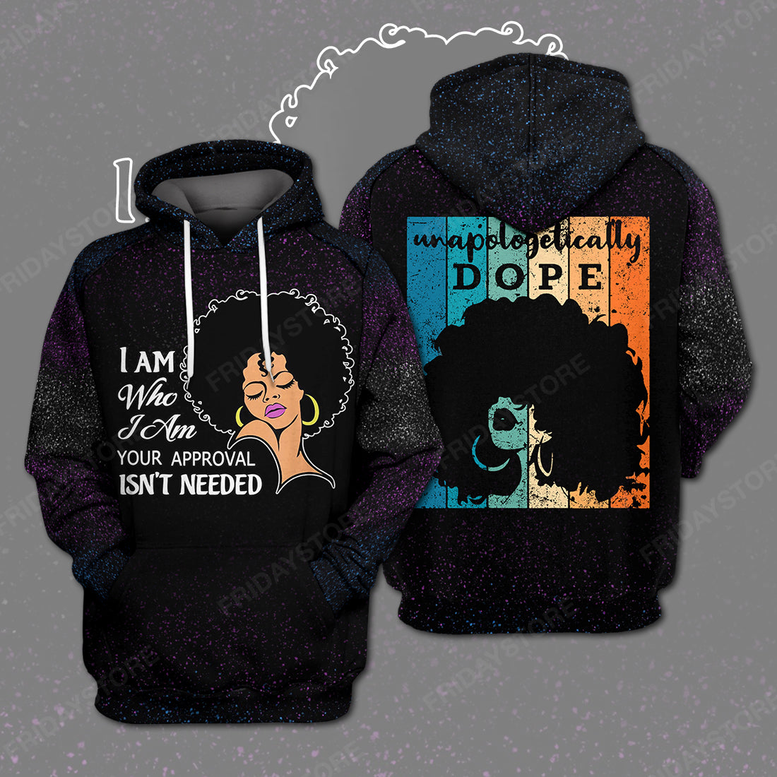 Unifinz African American Black History T-Shirt Black Queen Afro Unapologetically Dope T-Shirt African American Black History Hoodie 2022