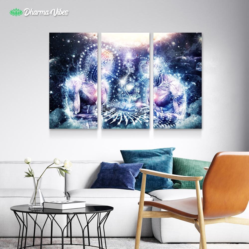 The Knowledge Of The Planets By Cameron Gray 3-Piece Canvas