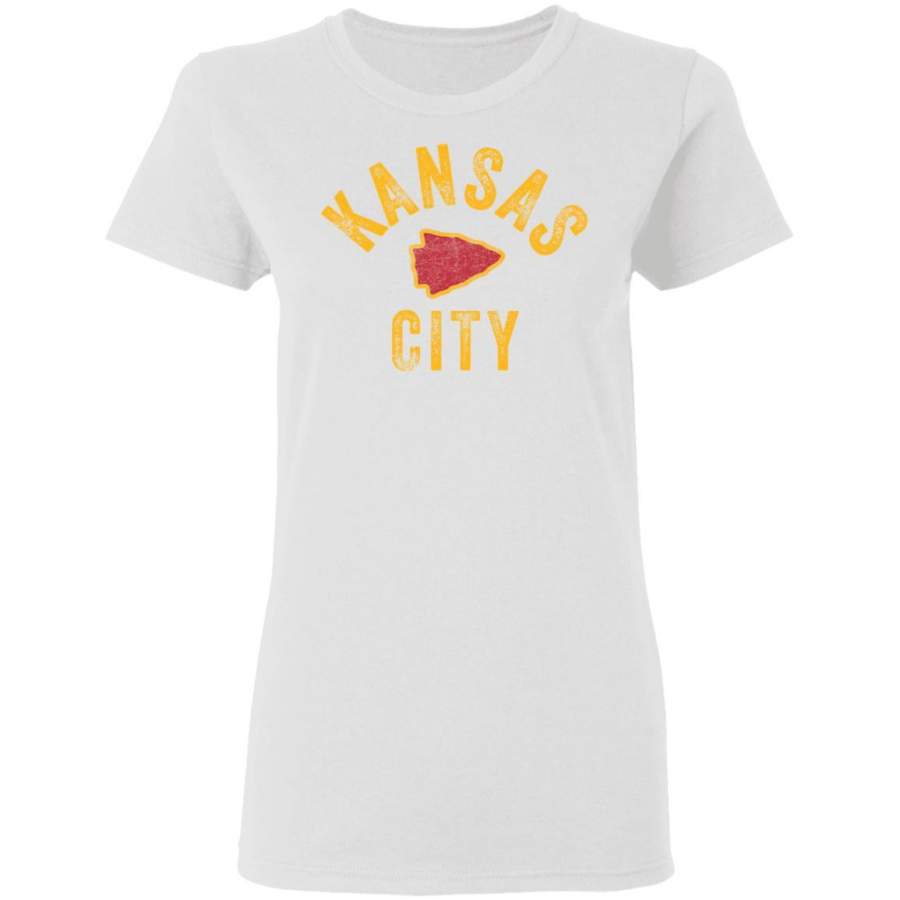 KC Tribe Kansas City Vintage Arrowhead Kc Fan Local Pro Wear Women’s T-Shirt