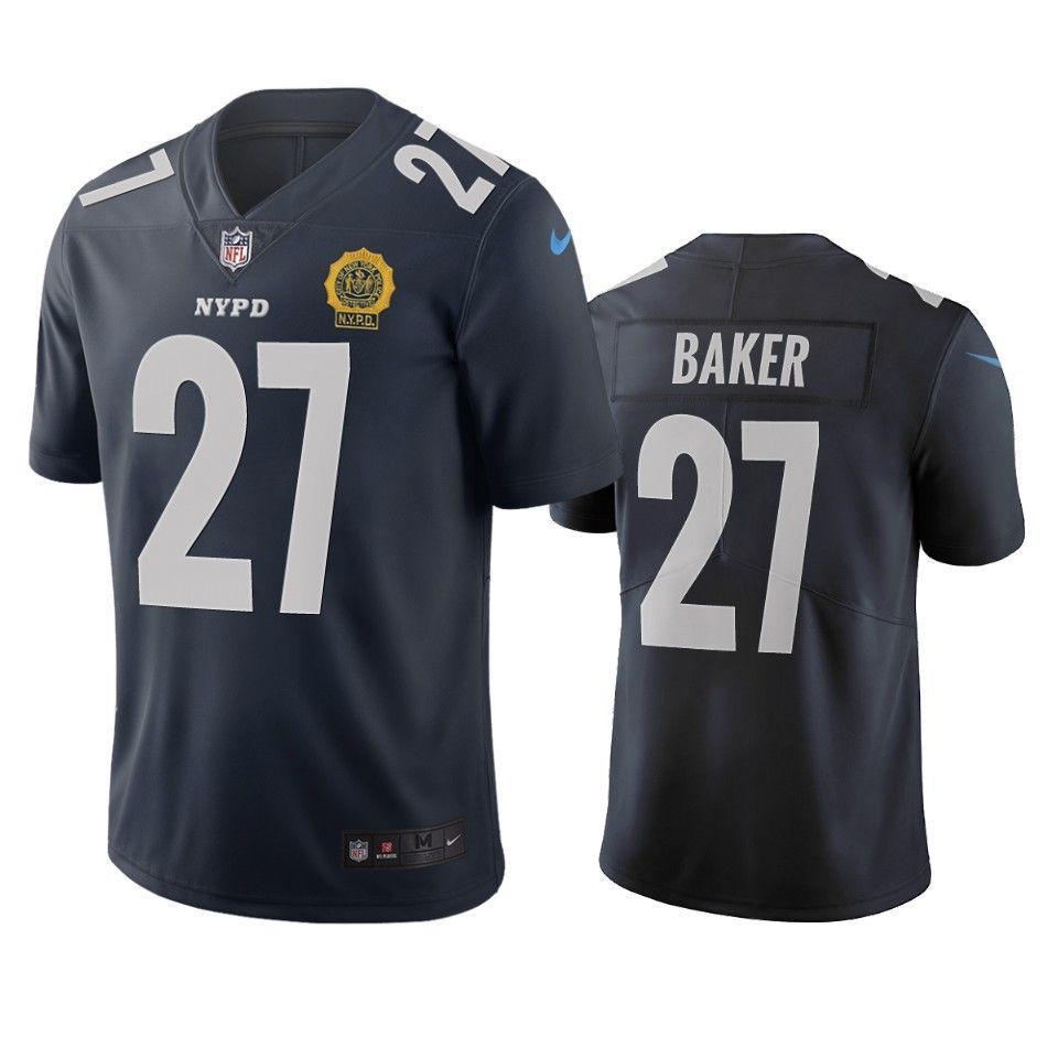 New York Giants Deandre Baker Navy City Edition Jersey