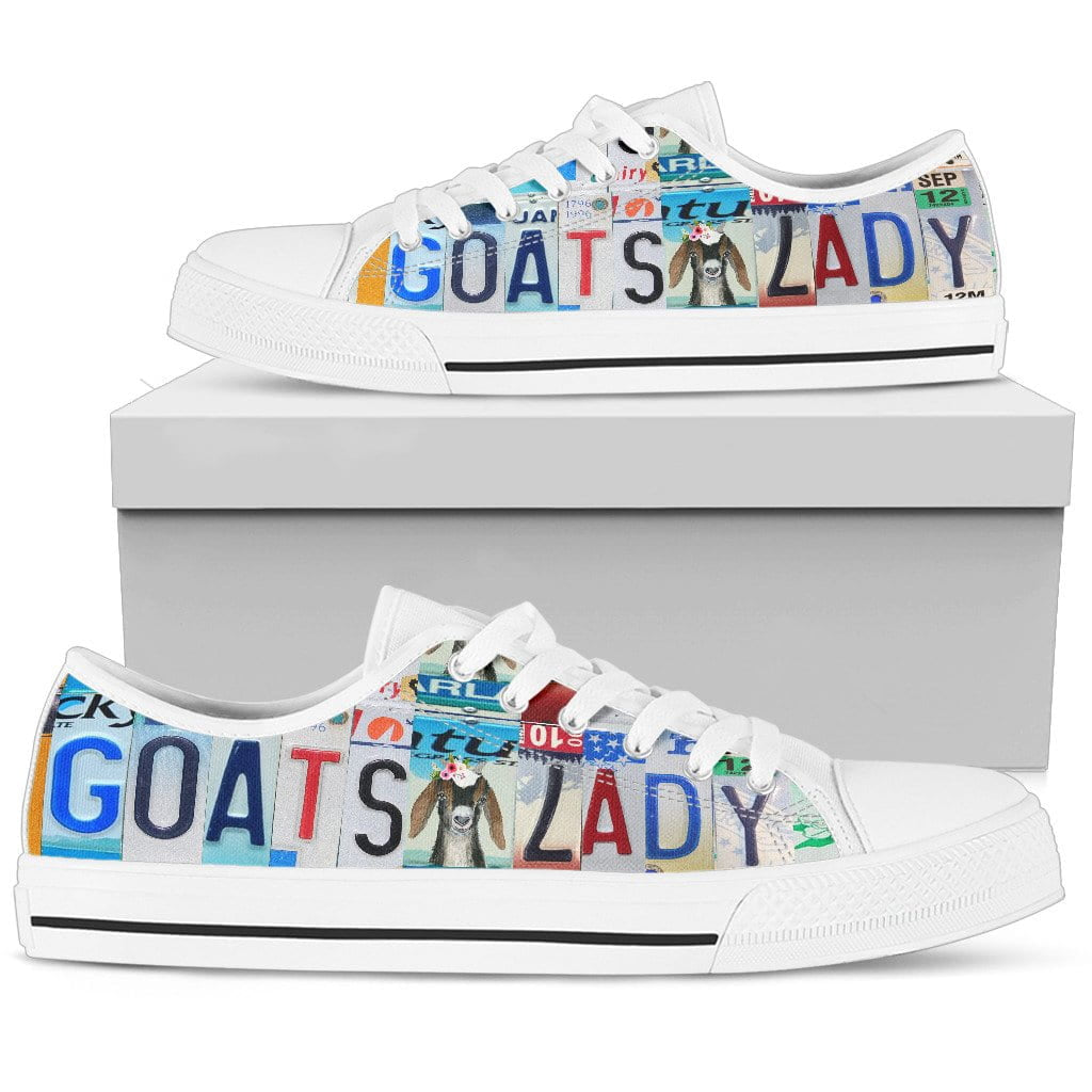 Goats Lady Low Top Tennis Shoes