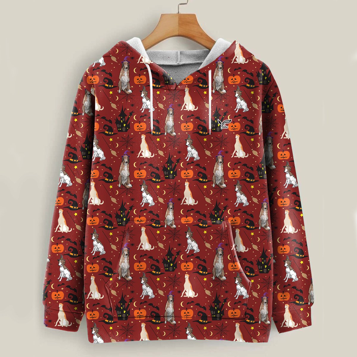 Ready To Pawty – Borzoi Halloween Hoodie