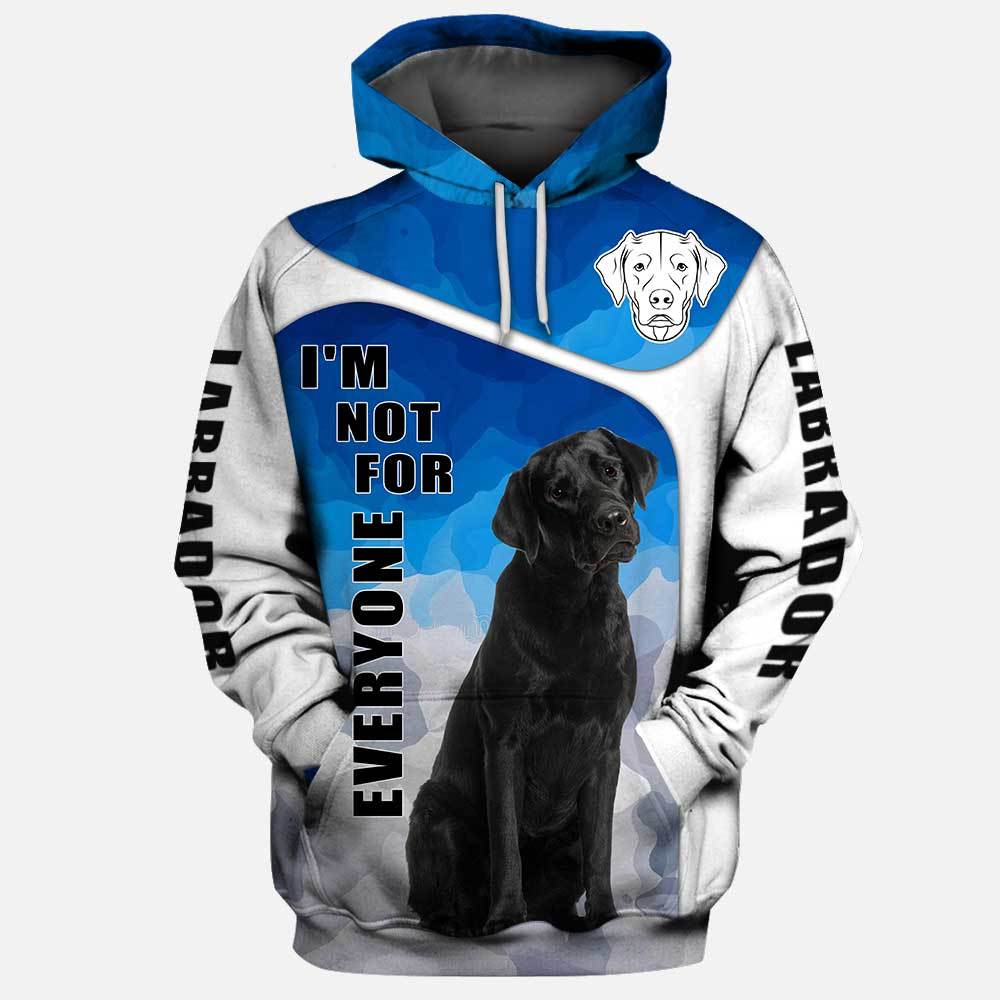 Black Labrador Not For Everyone 3D Full Printing