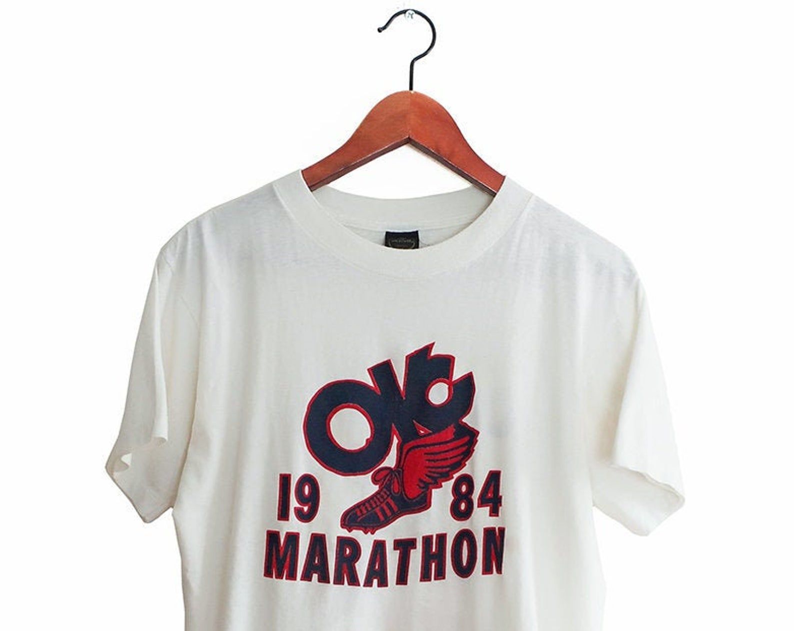 Vintage T Shirt / Marathon Shirt / Oklahoma City Shirt / 1980S Oklahoma City Marathon Running T Shirt