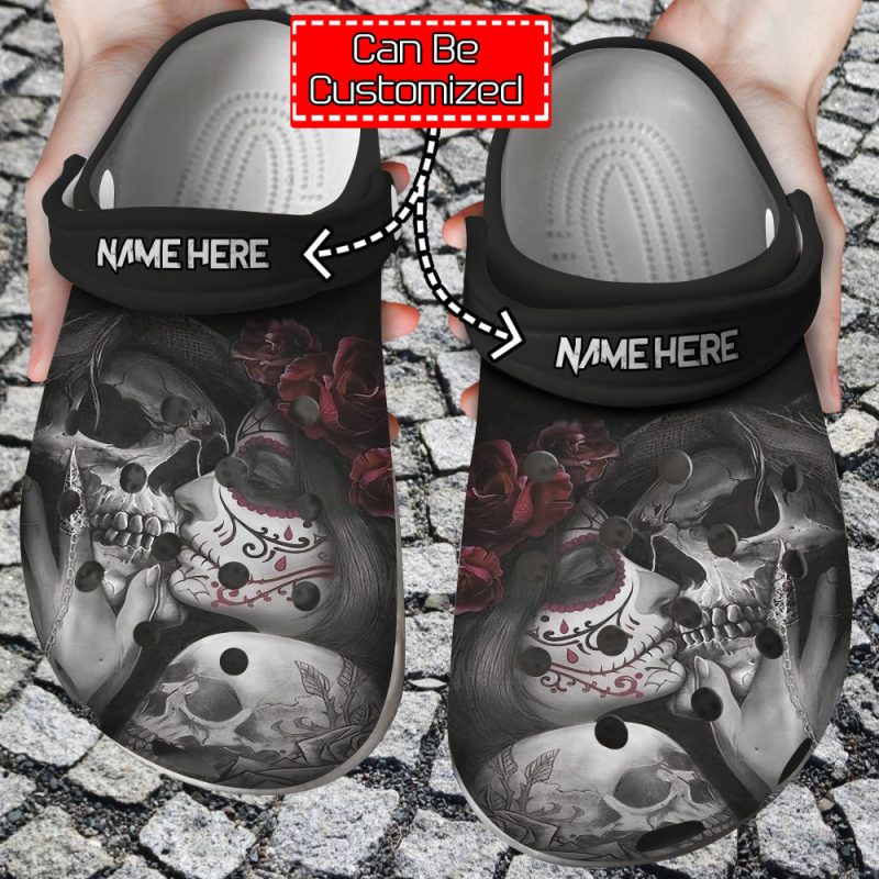 Skull Shoes – Skull Dead Kiss Clog Shoes For Men And Women