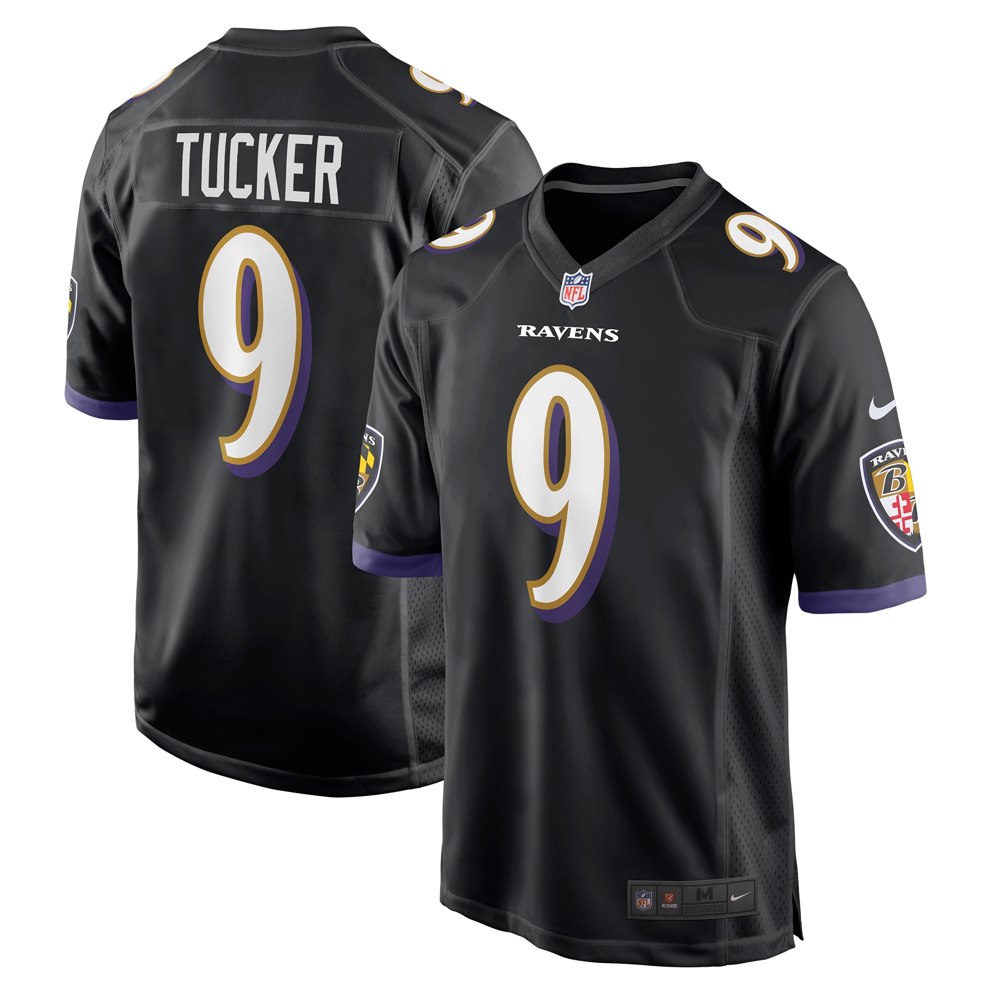 Justin Tucker Baltimore Ravens Player Game Jersey – Black