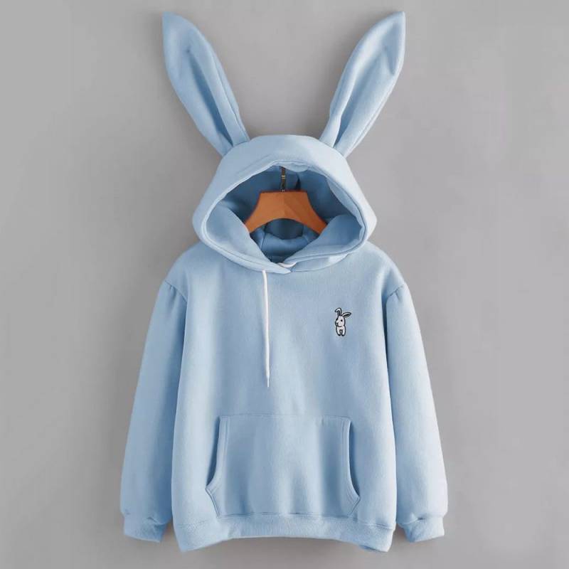 Sweet Rabbit Ears Hooded Sweatshirt  Hoodies