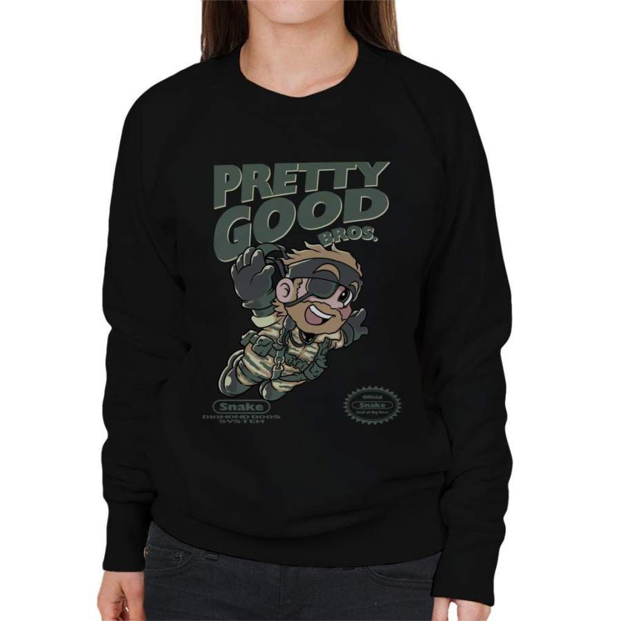 Pretty Good Snake Mario Bros Metal Gear Solid Women’s Sweatshirt