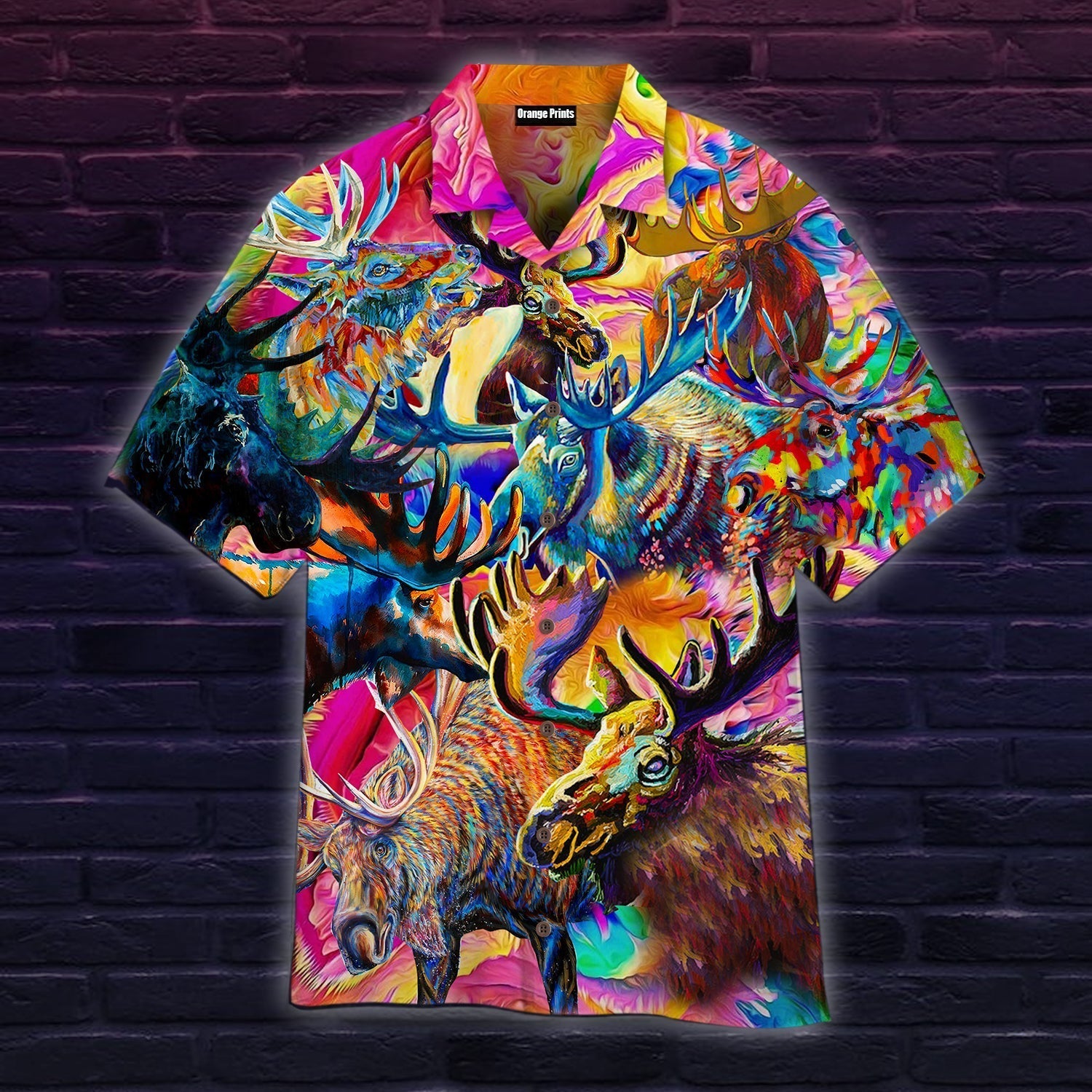 Colorful Moose Jungle Aloha Hawaii Shirts For Men And Women Ha89862