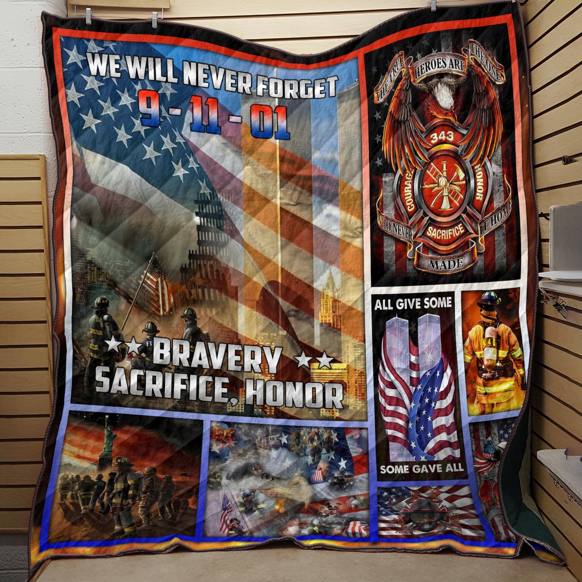 We Will Never Forget Quilt Blanket