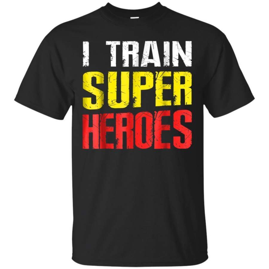 AGR I Train Super Heroes Tshirt Humor Workout Jaq T-shirt